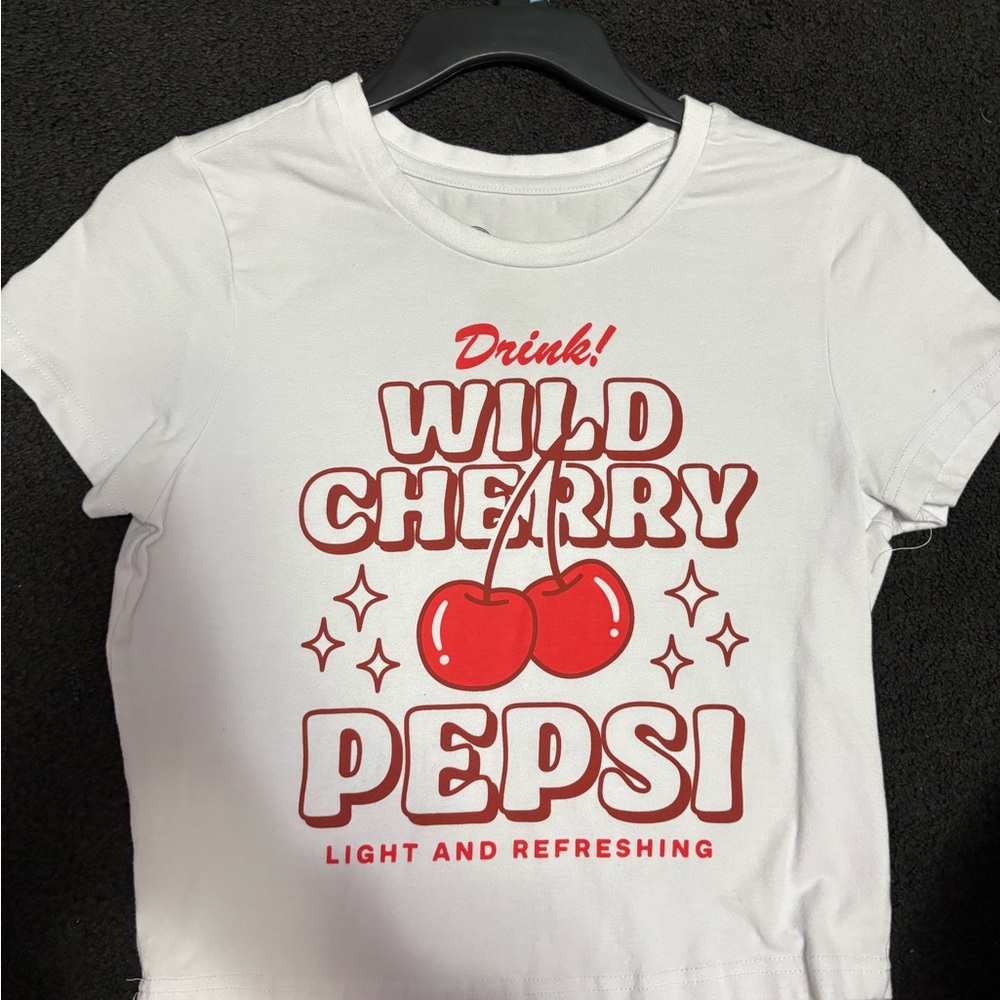 Pepsi Kids White T-Shirt with Red Print